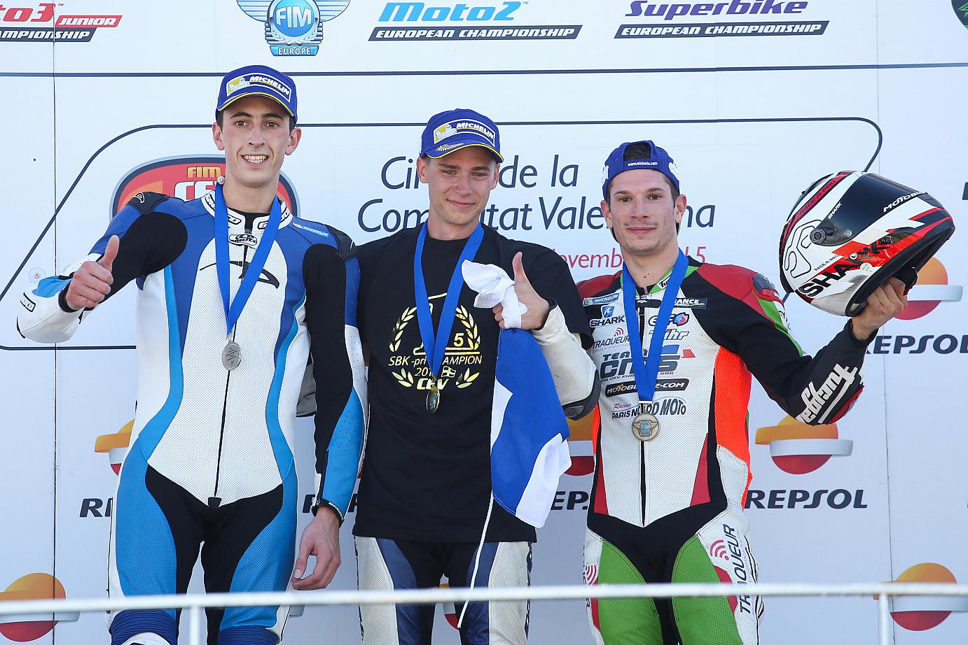 2015 European Superbike privateers Podium